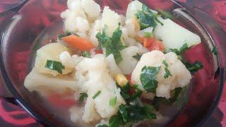 Бюджетное постное овощное рагу  с цветной капустой يخنة الخضار vegetable stew 蔬菜燉 sabzavot güveç