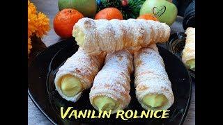 Bakina kuhinja - lisnate rolnice punjene vanilin kremom (vanilla rolls)