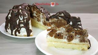 Домашний торт "Кудрявый Пинчер" | Простой рецепт торта | Sponge cake | LoveCookingRu