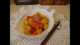 Корейская кухня: Картофель тушёный в соевом соусе или Камджя чорим (감자 조림)