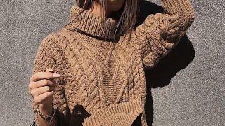 Pullover Knitting pattern ❤ Узор спицами ❤ strickmuster ❤ tricot ❤ how to knit ❤  tricô ❤