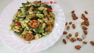 Овощной салат с арахисовой заправкой + рецепт арахисовой пасты | Можно в пост | LoveCookingRu