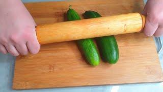 Так Огурцы вы ещё не готовили!  Корейские Битые Огурцы с острым перцом. Korean style cucumbers.