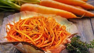 Острый салат морковь по-корейски за 5 минут или салат корейская морковь с мясом