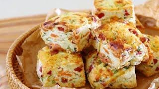 How to make delicious cheese scones / simple breakfast