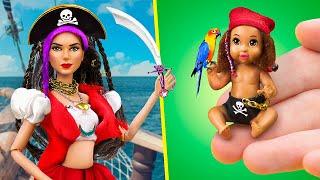 11 идей для Барби и миниатюрного малыша на пиратском судне