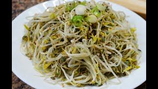 Салат из проросшего маша по корейски | Undirilgan moshdan salat tayyorlash