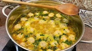 Суп с фрикадельками - самый простой и всегда удачный рецепт / Супа топчета - лесно и вкусно