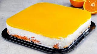 Легко, быстро и БЕЗ ВЫПЕЧКИ, вы приготовите вкусный, освежающий апельсиновый торт!| Appetitno.TV