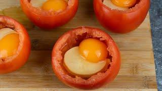 Просто положите яйцо в помидор и вы будете в восторге! Рецепт завтрака