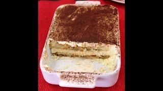 ТИРАМИСУ - самый популярный итальянский торт без выпечки. Крем без яиц!  Tiramisu, no eggs in cream.