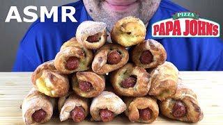 ASMR SAUSAGE SANDWICH ROLLS WITH CHEESE FROM PAPA JOHN'S (Eating Sounds) Mukbang