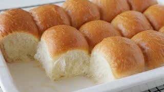 Very fluffy and soft dinner roll recipe/milky bread recipe/no egg recipe/생크림모닝빵