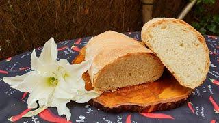 Бъркан хляб с 1-2 грама мая/ No-knead bread with 1-2 gr yeast/ Pan sin amasar con 1-2 gr de levadura