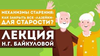 Лекция Н.Г. Байкуловой «Механизмы старения: как закрыть все «лазейки» для старости?»
