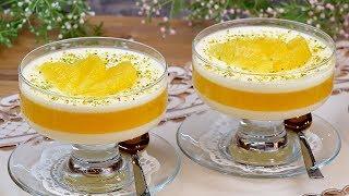 Освежающий сливочно-апельсиновый десерт! Вкуснее всего из натурального сока!