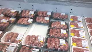 Польша 2019  Супермаркет Ашан Варшаве  Цена на мясо