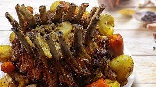 Корона из свиной корейки - праздничное мясное блюдо