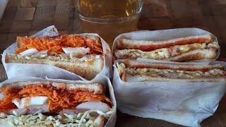 корейский тост,корейский сэндвич 2 вида