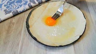 Я ломала голову, как быстро сделать завтрак,а соседка - армянка подсказала взят лаваш, яйцо и сыр!!
