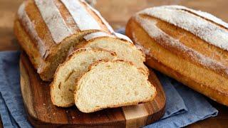 Ну ОЧЕНЬ вкусно - Домашний Батон - пшеничный белый хлеб в духовке. Дрожжевое тесто.
