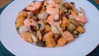 Ньокки рецепт с грибами и морепродуктами