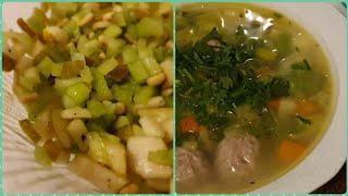 Меню на 1240 ккал /1 день/#овощной суп/Потрясающий салат с сельдереем