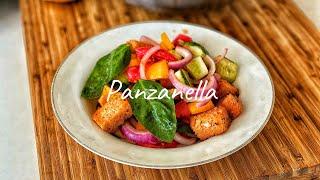 Салат. Что кушать в жару? Panzanella. Итальянская Панцанелла. Летний салат из овощей в жаркий день.