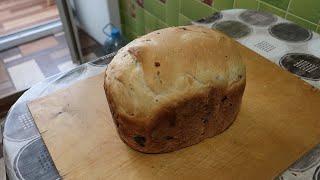 Белый хлеб с изюмом в хлебопечке