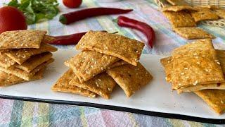 Homemade Crispy Crackers l Домашние хрустящие крекеры