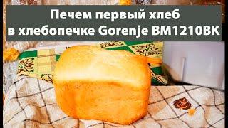 Печем первый хлеб в хлебопечке Gorenje BM1210BK