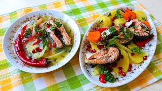 Хашлама из форели / Рыба с овощами / Кавказская кухня