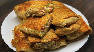 Завтрак по мотивам шаурмы - лаваш, ветчина и пекинская капуста | Breakfast - pita bread &ham