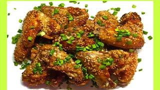 Вкуснейшие крылышки в азиатском стиле, запечённые в духовке.