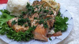 Филе лосося в духовке/Как приготовить рыбу