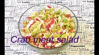 Салат из крабового мяса ))) На праздничный стол! Как приготовить? Быстрый Рецепт! Crab meat salad.