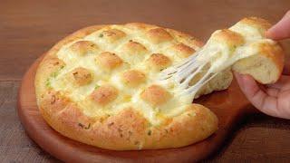 치즈 마늘빵 만들기 :: 빵은 폭신, 치즈는 쭉쭉 :: 맛있는 마늘빵소스 :: 대파마늘빵 :: Cheese Garlic Bread :: Fluffy and chewy