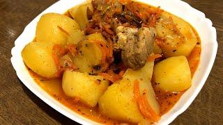Жаркое Рецепт для мультиварки | Meat stew with potatoes Multicooker recipe
