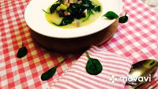 #рыбныйсуп "люблю готовить "Суп из семги со шпинатом и сливочным сыром