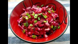 Простые рецепты салатов Салат из овощей Салат из свеклы Метелка или Щетка Легкий салат для похудения