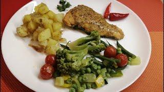 Рыбное филе с овощами