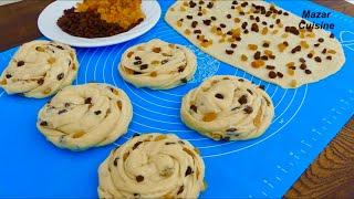 Raisin Bread ✅ Naan Kishmishi For Breakfast  نان کشمشی ورقی یک صبحانه عالی