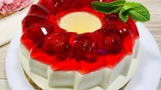 Творожный Торт с Ягодами Без Выпечки | Торт с желе и ягодами!