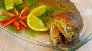 Жареная рыба в духовке с хрустящей корочкой! Очень быстрый и простой рецепт!