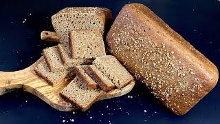 Whole Grain Sourdough #Rye Bread Цельнозерновой #ржаной хлеб из закваски #Shorts