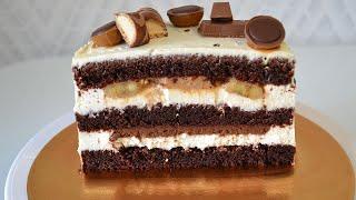 Вкуснейший торт ШОКО-БАНАН / Торт с карамелизванным БАНАНОМ