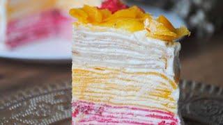Торт без духовки, нежный и яркий БЛИННЫЙ ТОРТ| Pancake cake