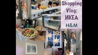 Shopping vlog: Образ из H&M, прогулка и покупки в ИКЕА/ Новая картина/Романтический небанальный ужин