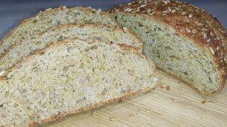 Бездрожжевой ржано-пшеничный хлеб. Rye-Wheat Bread Without Yeast. Roggenbrot ohne Hefe.
