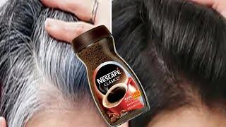 Белые Волосы Становятся Черными в течение 30 минут Естественно  Кофе для седых волос  100% работает